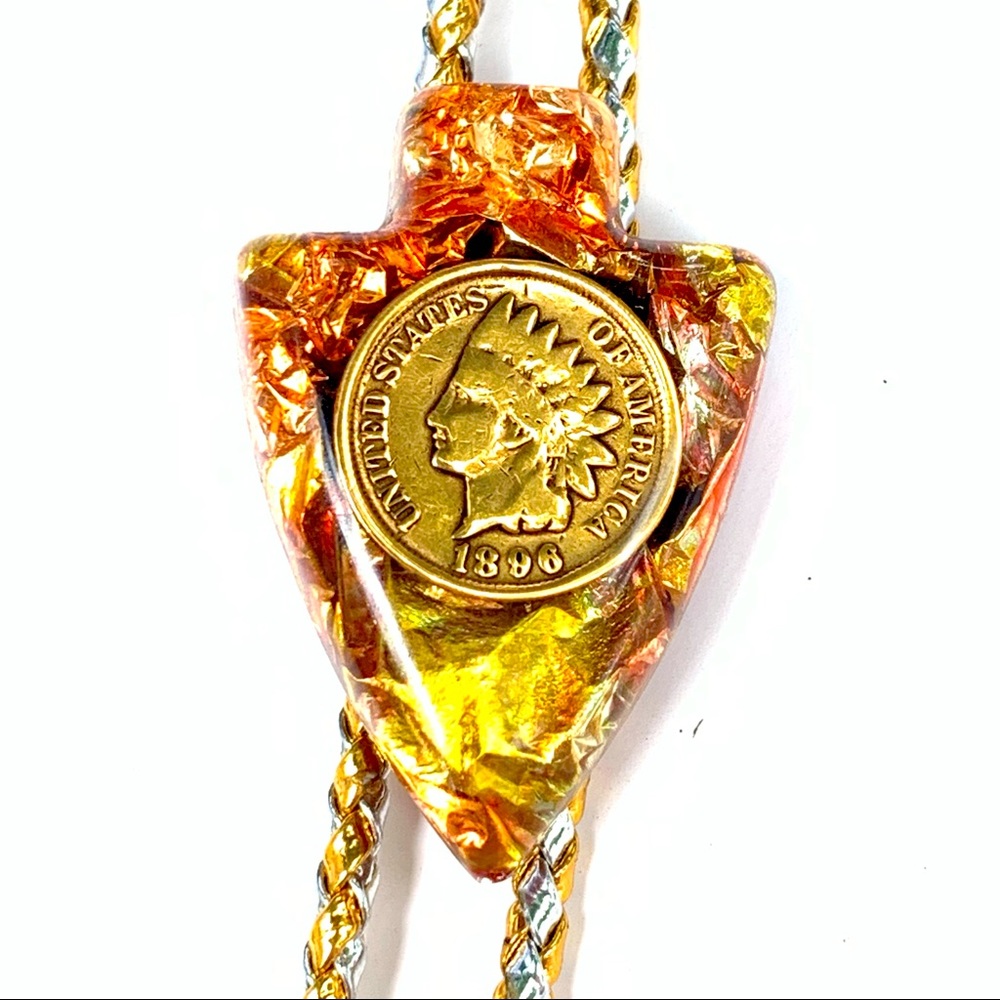 Resin Arrowhead Bolo Tie